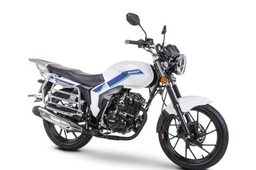 Motocykl ROMET CHART 125 biały /Czarny bagażniki